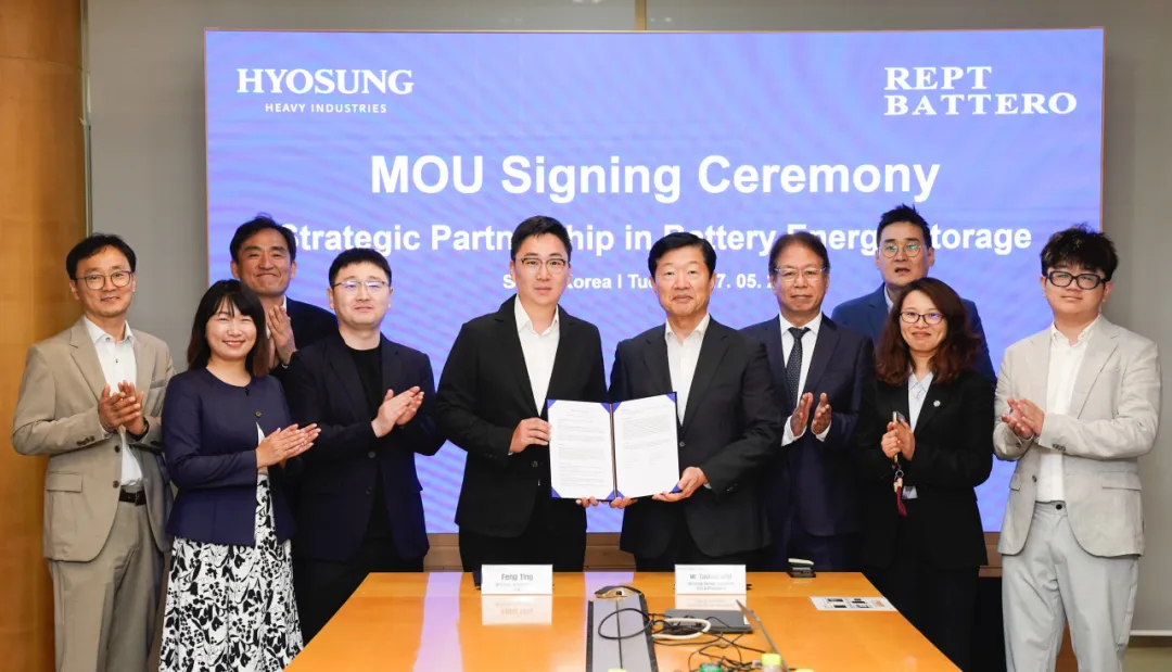 エネルギー貯蔵に関するREPT BATTROとHyosung Heavy IndustriesのMoU締結1